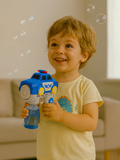 Police Car Bubble Gun Toy for Kids – Automatic Bubble Maker with Lights & Sound – Fun Outdoor & Bath Play – Safe & Colorful for Boys & Girls (3+ Years)"