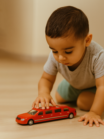 Luxury Red Limousine Toy Car – Friction Powered Stretch Sedan for Kids | Long Limo Model Car