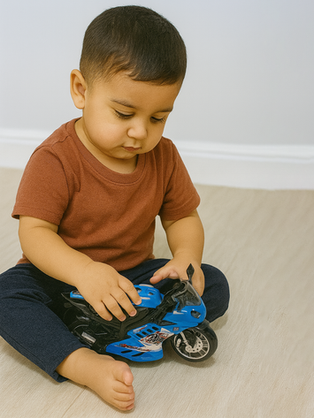 Die-Cast Green Racing Bike Toy – Pull Back Sports Motorcycle Model for Kids (Metal Body #46 Moto Design)