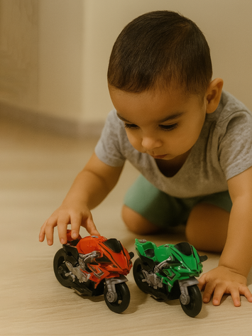 Kids Assembly Toy Motorbike – DIY Red Racing Bike with Tools | Super Power 450 Model