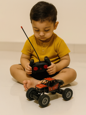 4x4 Remote Control Off-Road Rock Crawler Car – High-Speed RC Monster Truck for Kids (Red)