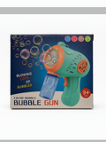 Colorful Automatic Bubble Gun for Kids – Dual Pack | Fun Soap Bubble Maker Toy with Lights & Sound (Green & Orange)