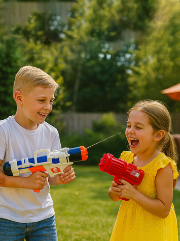 Big Size Pump Action Water Gun Set for Kids – Powerful Long Range Splash Toy – Summer Outdoor Fun 