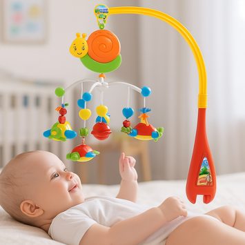 Dreamful Baby Crib Mobile Toy with Music and Rotating Hanging Toys – Colorful Infant Musical Mobile