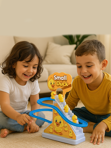 Small Duck Climbing Toy for Kids – Battery Operated Duck Slide with Music & Lights – Fun Educational Toy (3+ Years)