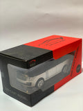 1:24 White Range Rover Diecast SUV Toy Car – Metal Body, Lights & Sound, Openable Doors, Pull Back Action