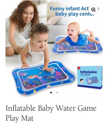 Inflatable Baby Water Play Mat for Tummy Time – BPA-Free Sensory Activity Mat
