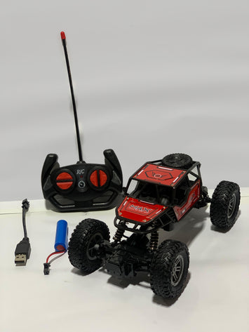 4x4 Remote Control Off-Road Rock Crawler Car – High-Speed RC Monster Truck for Kids (Red)