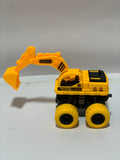 Friction Powered Excavator Toy Truck for Kids – Heavy Duty Construction Vehicle with Big Wheels | Yellow Digger Toy for Boys & Toddlers 3+