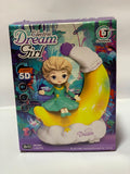Electric Dream Girl Toy – Light & Music Wishing Moon Doll for Kids (5D Motion, 360° Rotation)