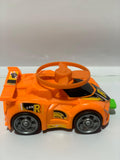 4x4 Red Propeller Car Toy – Wind-Up Racing Car with Spinning Fan for Kids