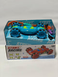 2.4GHz Remote Control Stunt Car – 360° Rotating, Dual-Sided Drift Toy with Rechargeable Battery for Kids (Blue)